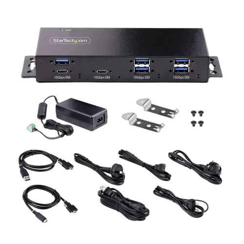 StarTech HUB INDUSTRIEL USB 10GBPS A 7 — vue 8