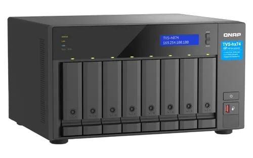 Qnap TVS-H874X-I9-64G - 8 HDD — vue 3