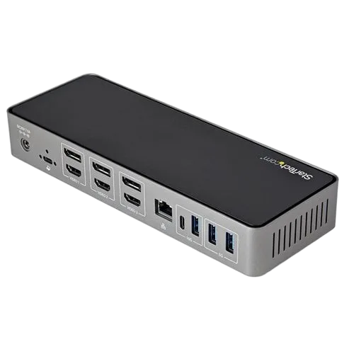 StarTech Hybrid USB-C USB-A Dock - Triple 4K 60Hz — vue 3