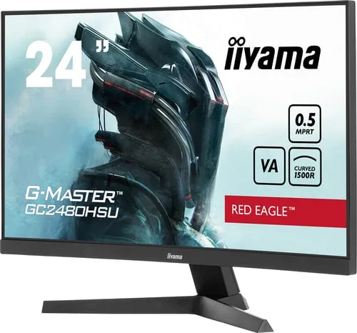Iiyama G-Master Red Eagle GC2480HSU-B1 - 23.6" CURVE FHD 180Hz VA 0,5ms HDR Adaptive Sync — vue 3