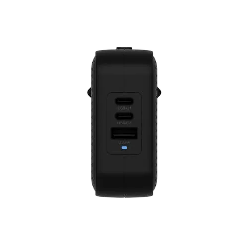 Targus Chargeur de voyage GaN 70W 2xUSB-C + USB-A - 3 ports - Noir — vue 3