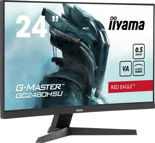Iiyama G-Master Red Eagle GC2480HSU-B1 - 23.6" CURVE FHD 180Hz VA 0,5ms HDR Adaptive Sync — vue 2