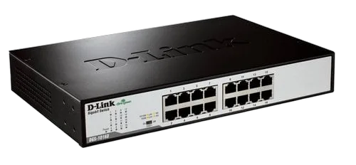 D-Link Switch/16xG+F+ENet RJ45 19"desktop Green — vue 1