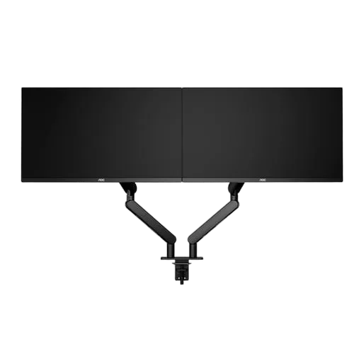 AOC Double Bras à ressort mécanique à gaz de 27" à 34" VESA 100x100 Max-Seconde Vie