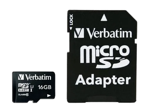 Verbatim MICRO SDHC 16GB - CLASS 10 Adapt — vue 1