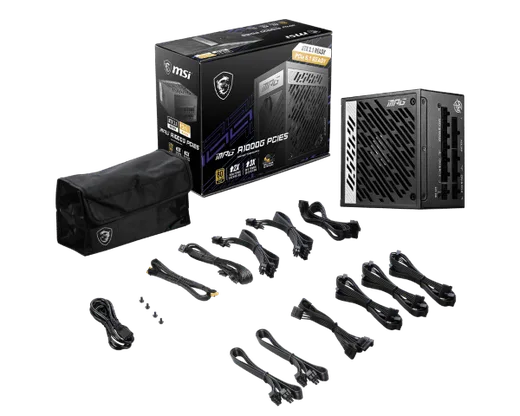 MSI MAG PANO 100R PZ Noir + MPG A1000GS + MAG CORELIQUID E360 — vue 8