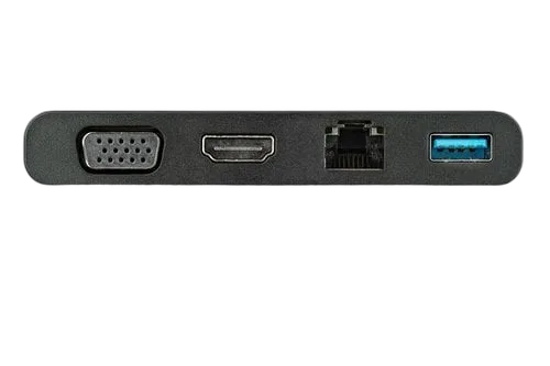 StarTech USB C Adapter - HDMI & VGA - 1xA - GbE — vue 3