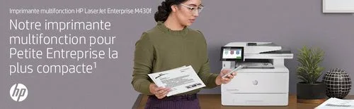 HP LaserJet Enterprise MFP M430f Printer (3PZ55A#B19) — vue 12