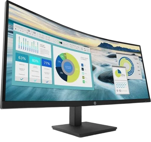 HP P34hc G4 86,4 cm (34") 3440 x 1440 pixels Quad HD LED Noir — vue 3