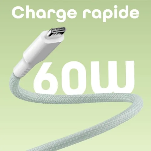 T'nB Câble USB-C vers USB-C - 1,5m - Vert — vue 3