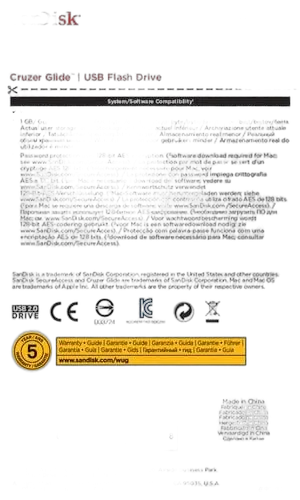 Sandisk Cruzer Glide 128GB — vue 7