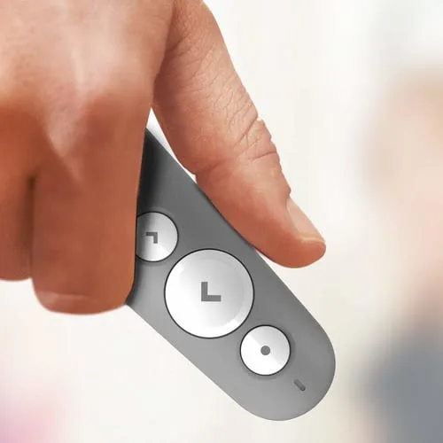 Logitech R500 Laser Presentation Remote Grey — vue 3