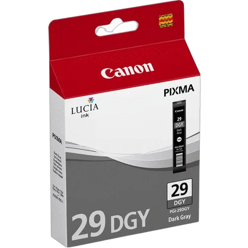 Canon Ink/PGI-29 Cartridge Dark GY — vue 2