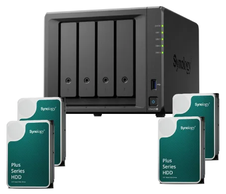 Synology DS425+ - 4 Baies avec 4 disques de 6To SATA III — vue 1