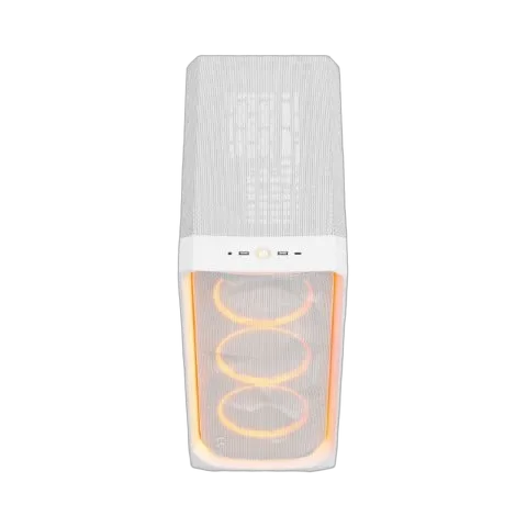 Fractal Design Meshify 3 Ambience Pro RGB TG Clear Tint Blanc - MT/Sans Alim/E-ATX — vue 3
