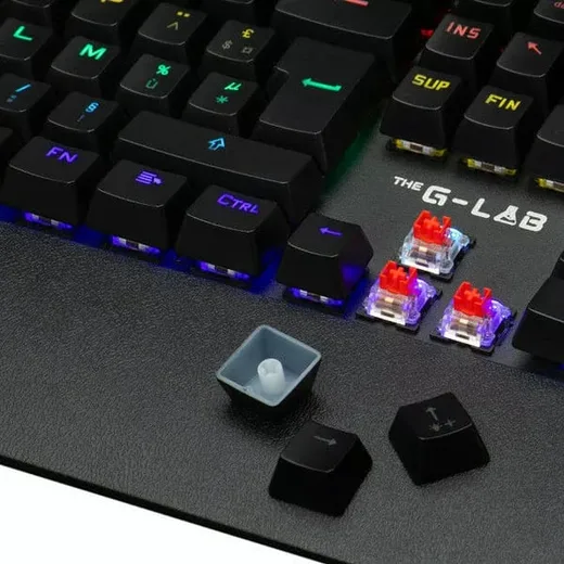The G-LAB Keyz Carbon EX - Mécanique - Filaire - RGB - Noir — vue 3