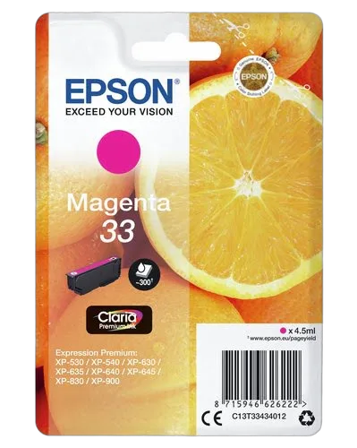 Epson - Magenta - C13T33434022 — vue 3