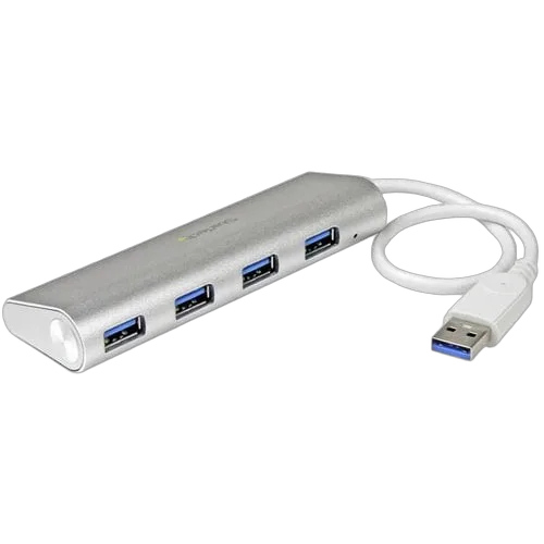 StarTech 4 Port Portable USB 3.0 Hub - Aluminum — vue 1