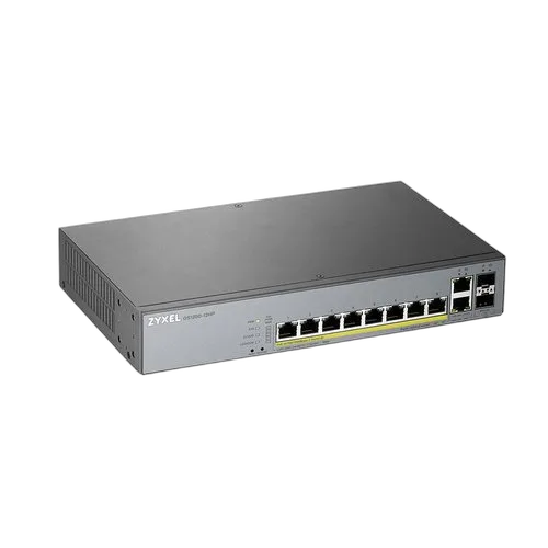 Zyxel 12 Port managed CCTV PoE Switch long ra — vue 1