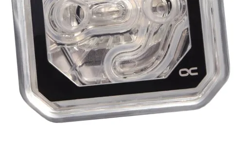 Alphacool Eisblock XPX Aurora CPU - Acryl Chrome/Blanc RGB — vue 5