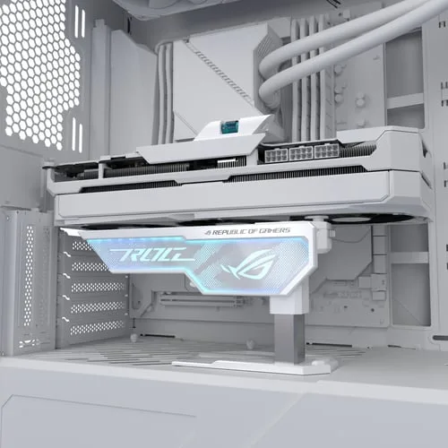 Asus XH01 ROG HERCULX Support carte graphique - Geforce RTX Série 40 - Blanc — vue 5
