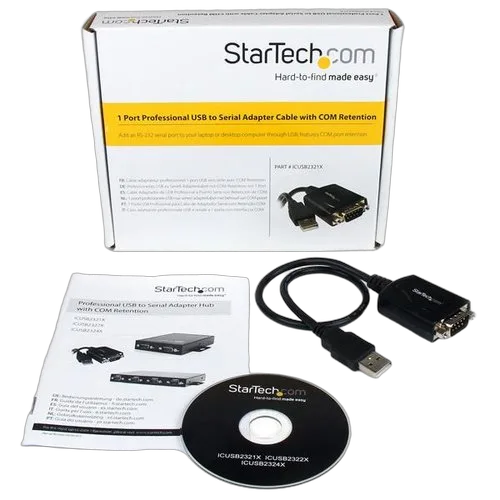 StarTech 1 Port USB 2.0 to Serial Adapter Cable — vue 4