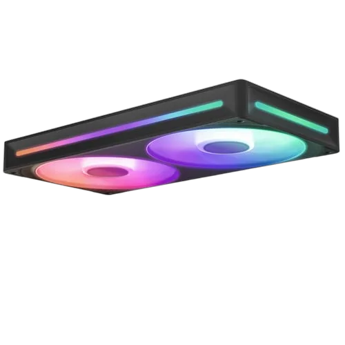 NZXT F240 RGB Core Fan (Single Frame) - Noir — vue 3