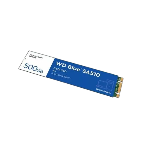 WD 500GB BLUE SSD M.2 SA510 2280 — vue 3