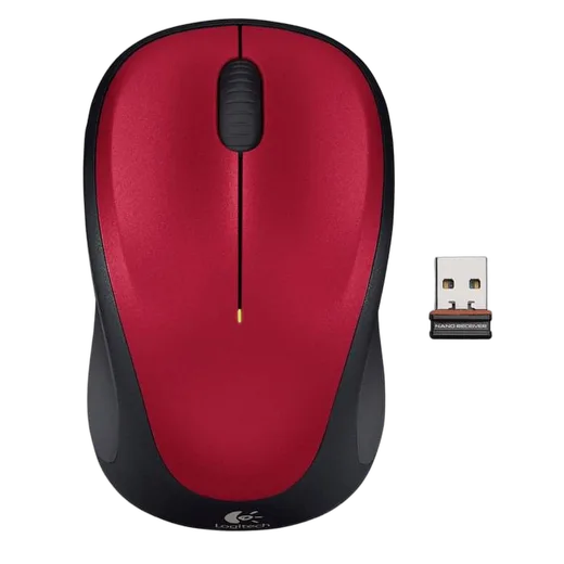 Logitech M235 - Sans-Fil - Rouge — vue 1