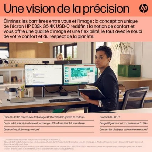 HP E32k G5 USB-C 4K — vue 5