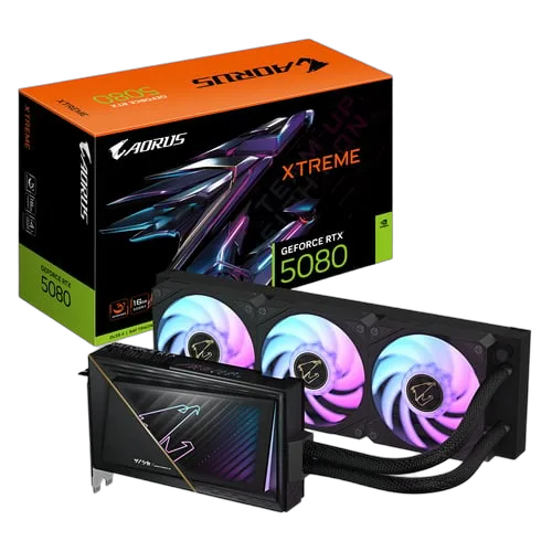 Gigabyte AORUS GeForce RTX 5080 XTREME WATERFORCE 16G — vue 1