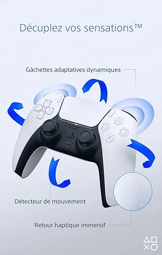 Sony Manette PS5 - DualSense V2 - Blanc — vue 4