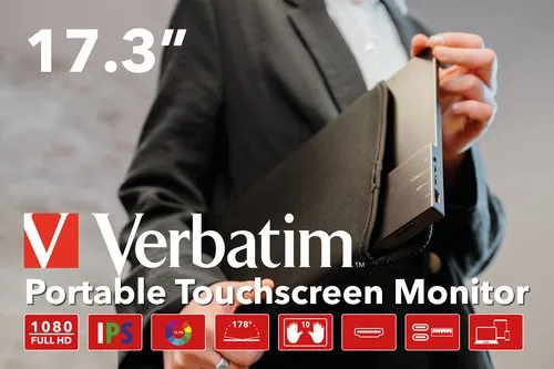 Verbatim PMT-17 Portable Touchscreen Monitor 17.3 — vue 10