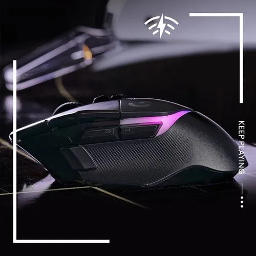 Logitech G502 X Plus - Sans-Fil - RGB - Noir — vue 3