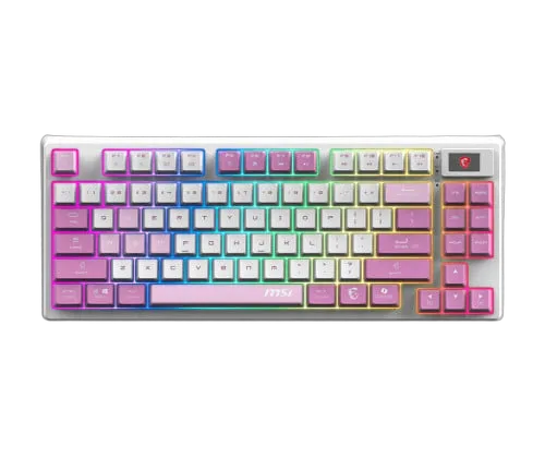 MSI Forge GK600 TKL - Mécanique - Sans-Fil - RGB - Violet — vue 4