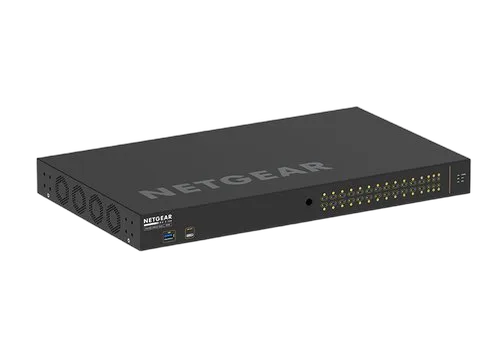 Netgear 26G4F-PoE+24x1G PoE+300W 2x1G 4xSFP M — vue 3