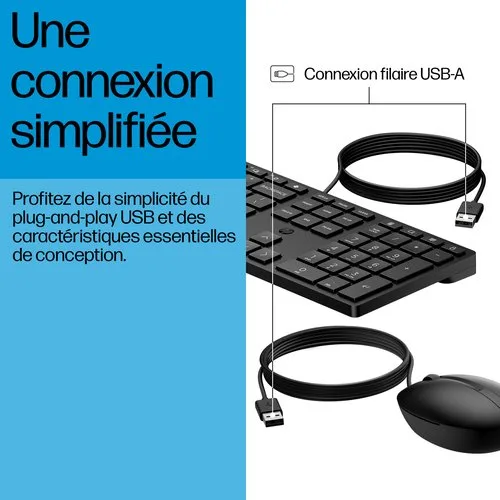 HP 320MK CABLE KB + MOUSE COMBO — vue 6