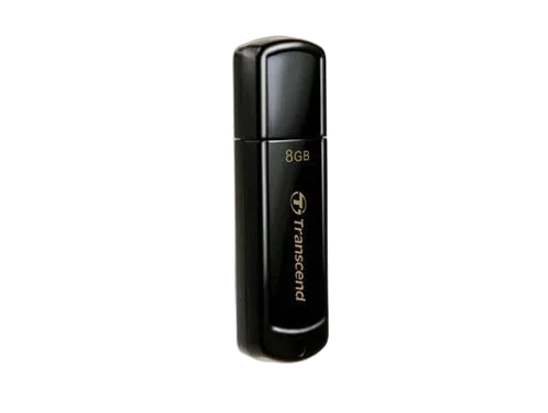 Transcend JetFlash 350/8GB USB 2.0 Black — vue 1
