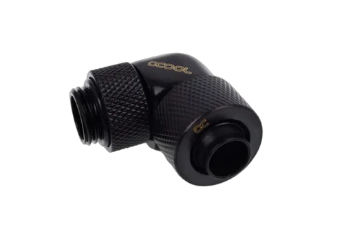 Alphacool Eiszapfen Fitting compression - 13/10mm - 90° rotatif G1/4 - Pack de 4 - Noir — vue 2