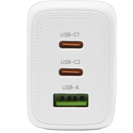 Bluestork Chargeur USB-C/USB-A 3 ports - 65W - Blanc — vue 2