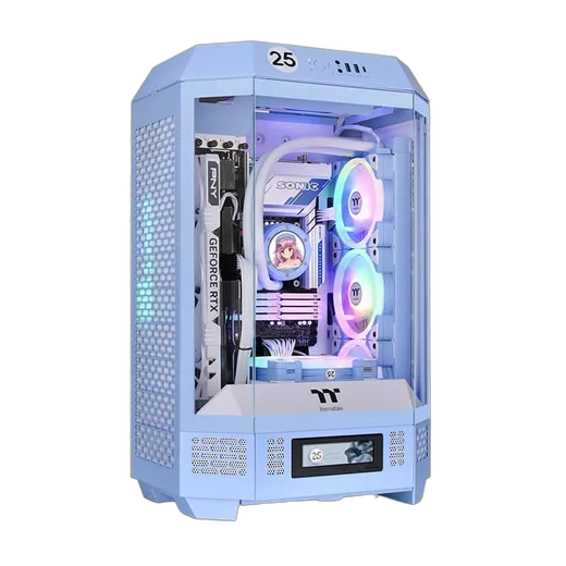 Thermaltake The TOWER 300 Hydrangea Blue - mT/Sans Alim/mATX — vue 1