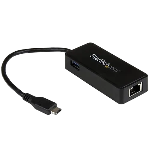 StarTech USB-C to GbE Adapter w/Extra USB port — vue 1