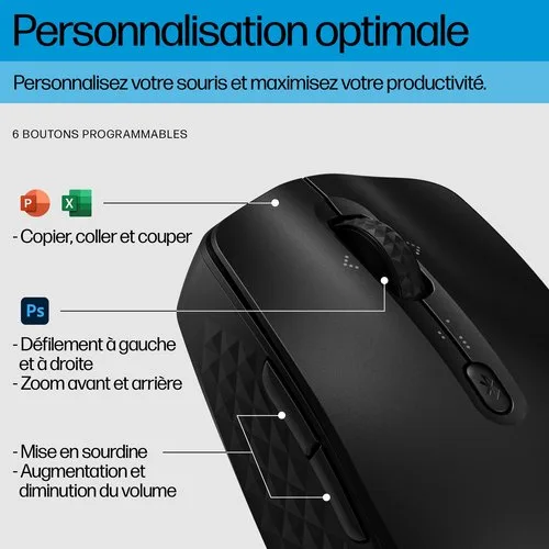 HP 425 PROGRAMMABLE WIRELESS MOUSE — vue 9