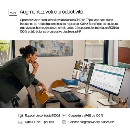 HP S5P 27.0 IPS LED 2560X1440 — vue 9