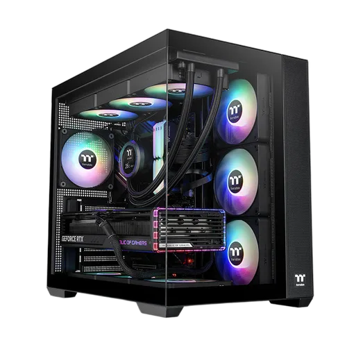 Thermaltake View 380 TG ARGB Noir - MT/Sans Alim/ATX — vue 2