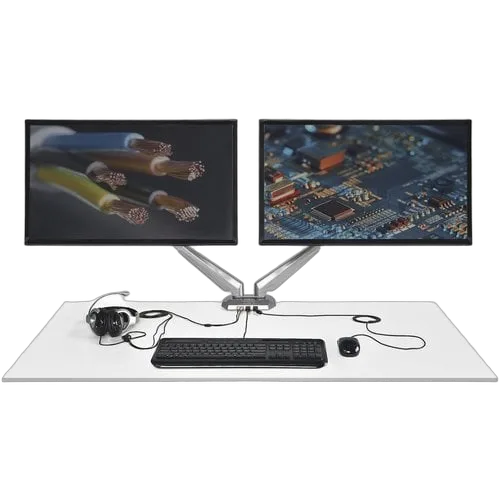 StarTech Desk Mount Dual Monitor Arm w/USB/Audio — vue 4