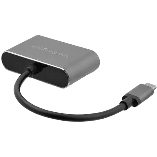 StarTech USB C to VGA and HDMI Adapter - Aluminum — vue 2