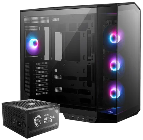 MSI MAG PANO 100R PZ Noir + MAG A850GL PCIE5 Noir — vue 1