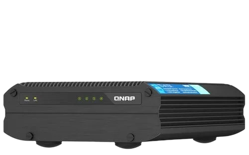 Qnap 4-bay Desktop NAS Intel Atom x6425E qua — vue 1