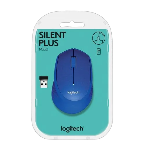 Logitech M330 Silent Plus Bleu    Souris sans fil - ambidex — vue 11